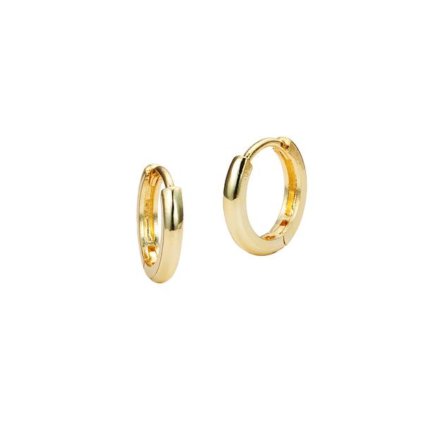 14K Yellow Gold Huggies Earrings