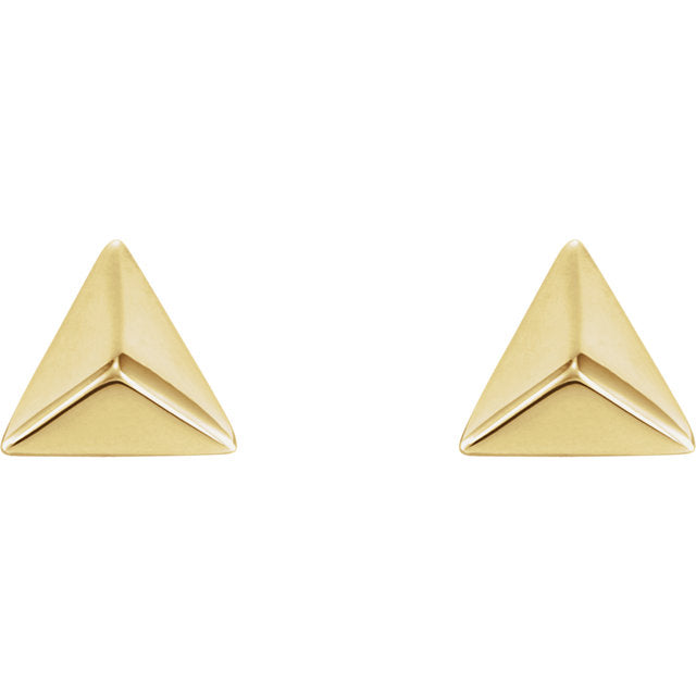 14k Pyramid Studs – Bettina Duncan