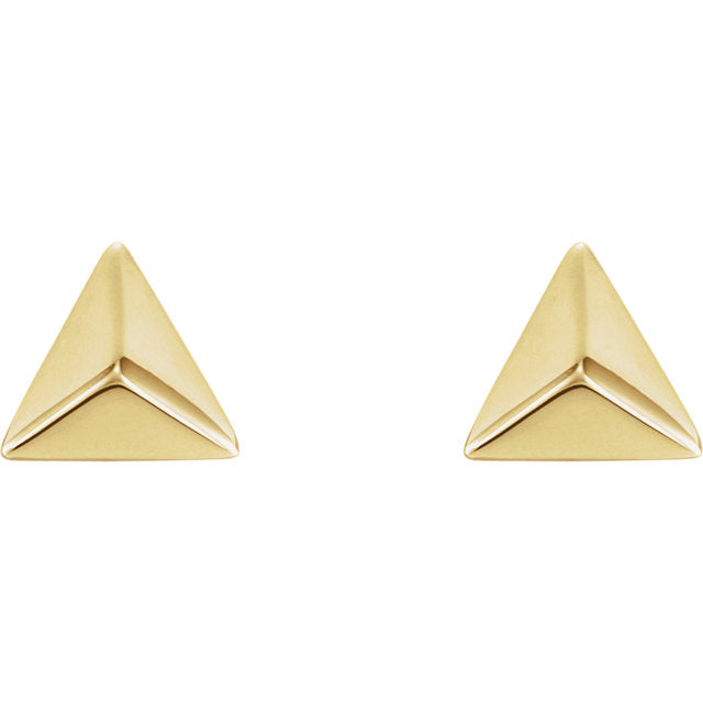 14k Pyramid Studs