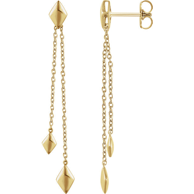 14k Pyramid Studs – Bettina Duncan