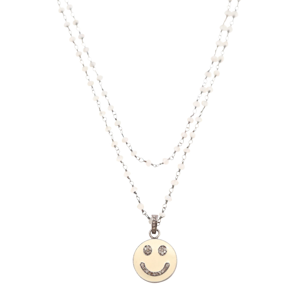 Necklace Diamond Smiley Face