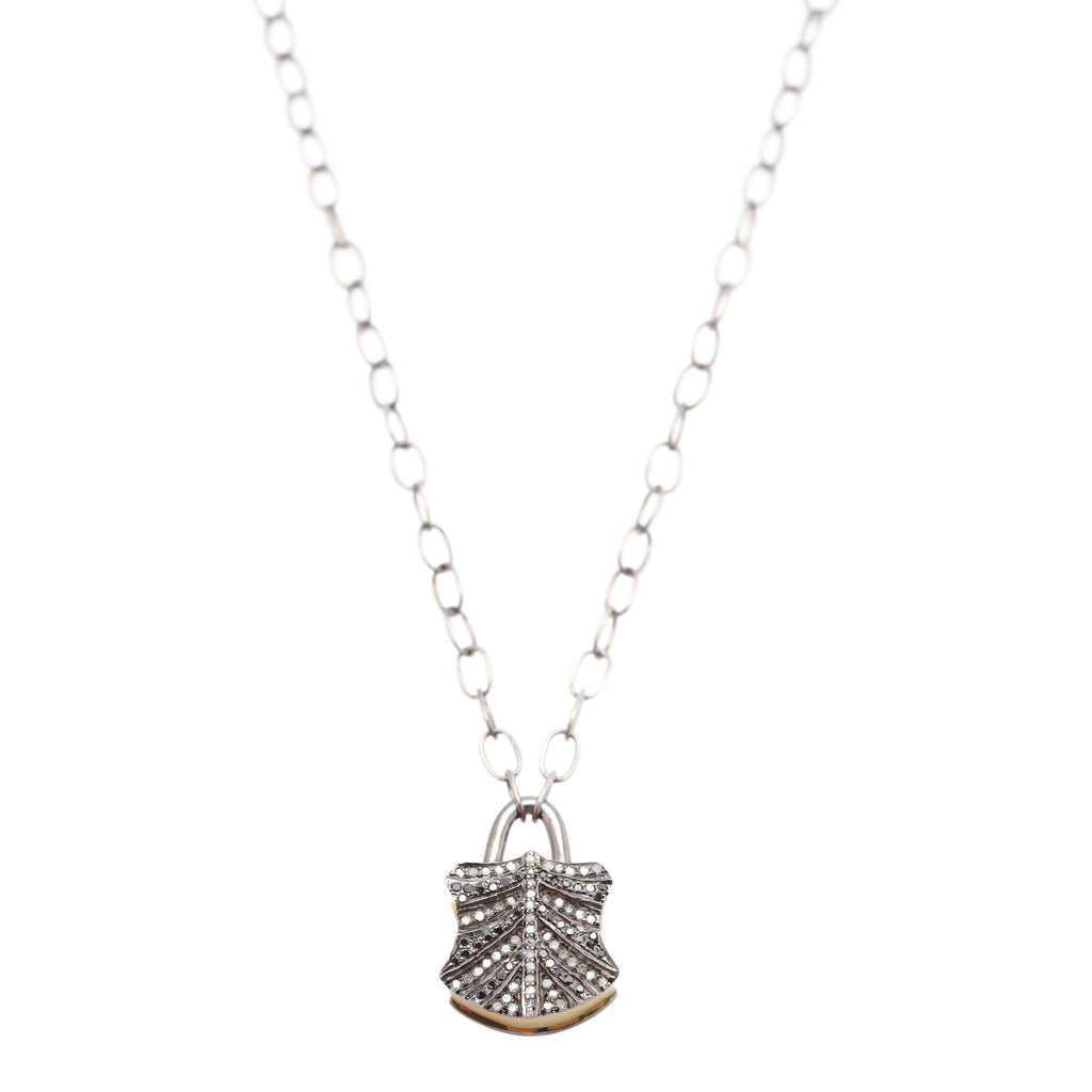 Necklace with Diamond Lock