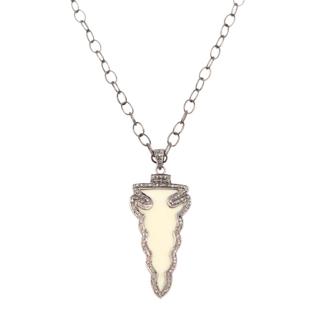 Diamond and Dagger Necklace on Chain