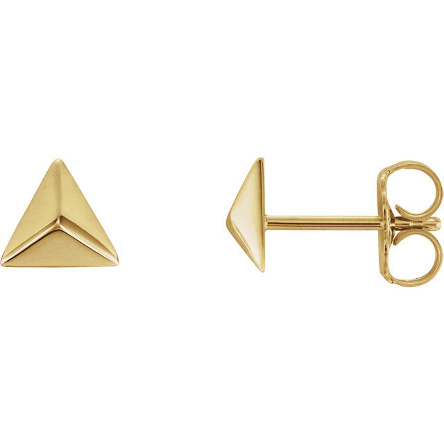 14k Pyramid Studs