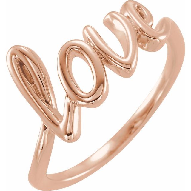 14k Love Ring