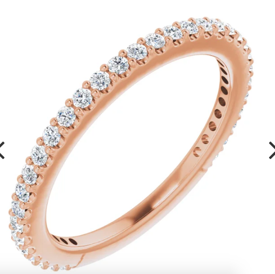 14K 1/3 CTW Diamond Stackable Ring