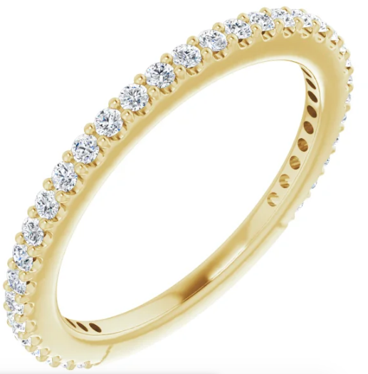 14K 1/3 CTW Diamond Stackable Ring