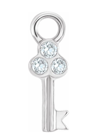 Diamond Key charm