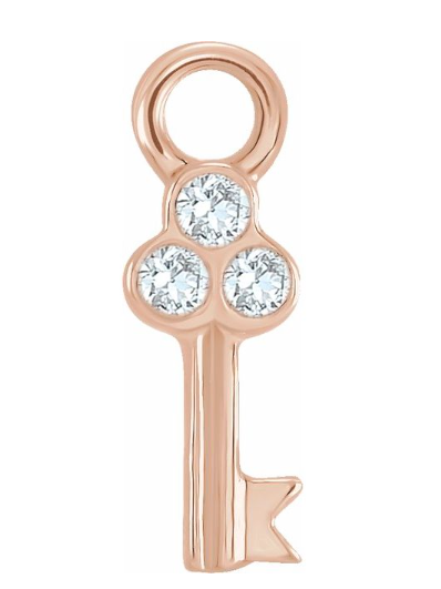 Diamond Key charm