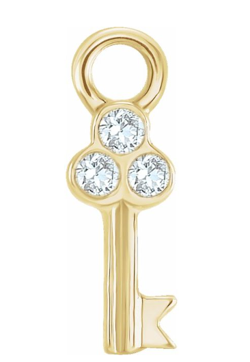 Diamond Key charm