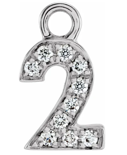 Diamond Number Charms: 1 - 9 Available in Yellow, White and Rose Gold –  Bettina Duncan