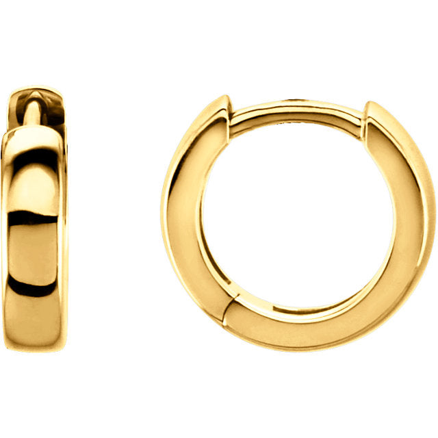 14K 17mm Hinged Hoop Earrings