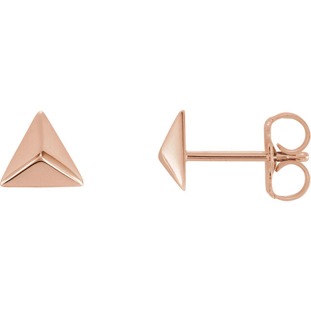 14k Pyramid Studs