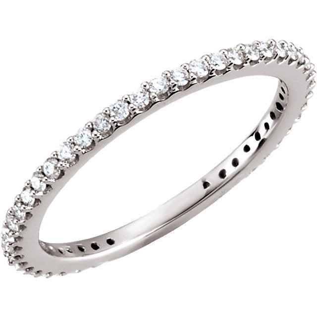14k Eternity Diamond Ring