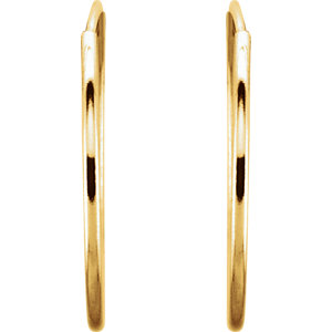 14K 24mm Endless Hoop Earrings