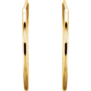 14K 24mm Endless Hoop Earrings