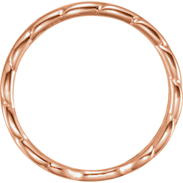 14k Interlocking Link Ring